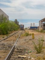 Ferromex C30-S7 Locomotive in the yard